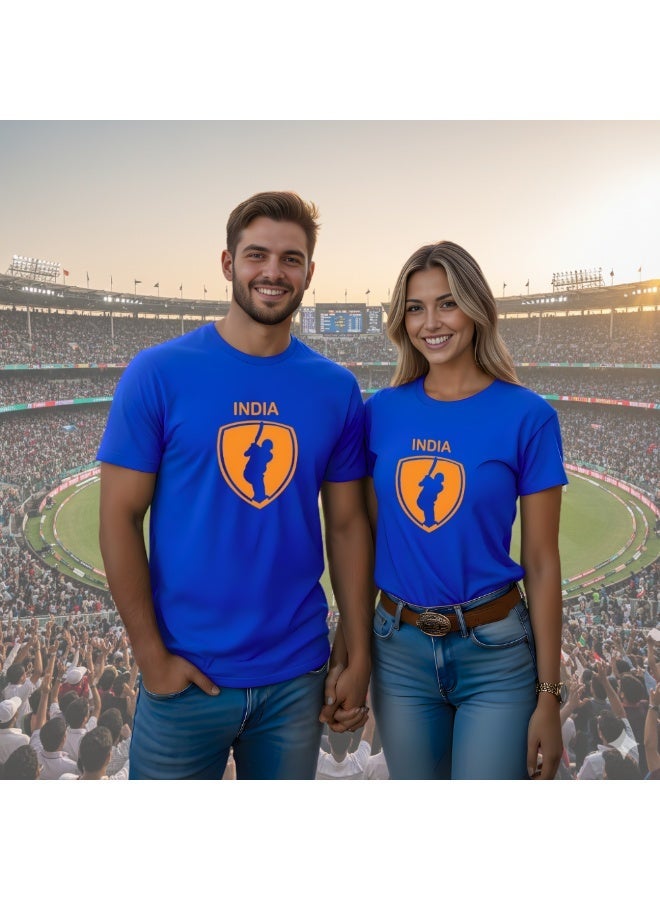 PRINTSHOP4ME India Cricket Tshirts Supporting The India Jersey Tshirts For Men,Women ,Kids To Win The Cup - Image 2